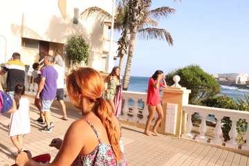 Un pasacalles anima a Melenara a vivir sus fiestas (Foto Briand Rodríguez)